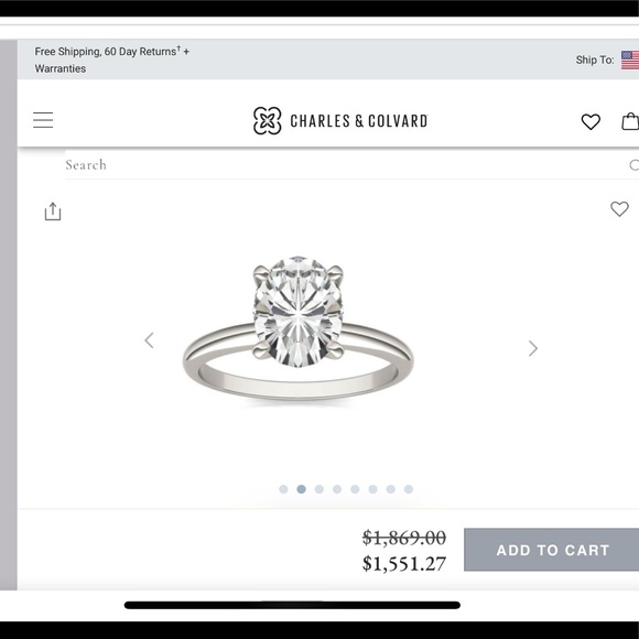 The Mila Ring - 2ct+ Oval Moissanite Ring - Picture 14 of 15